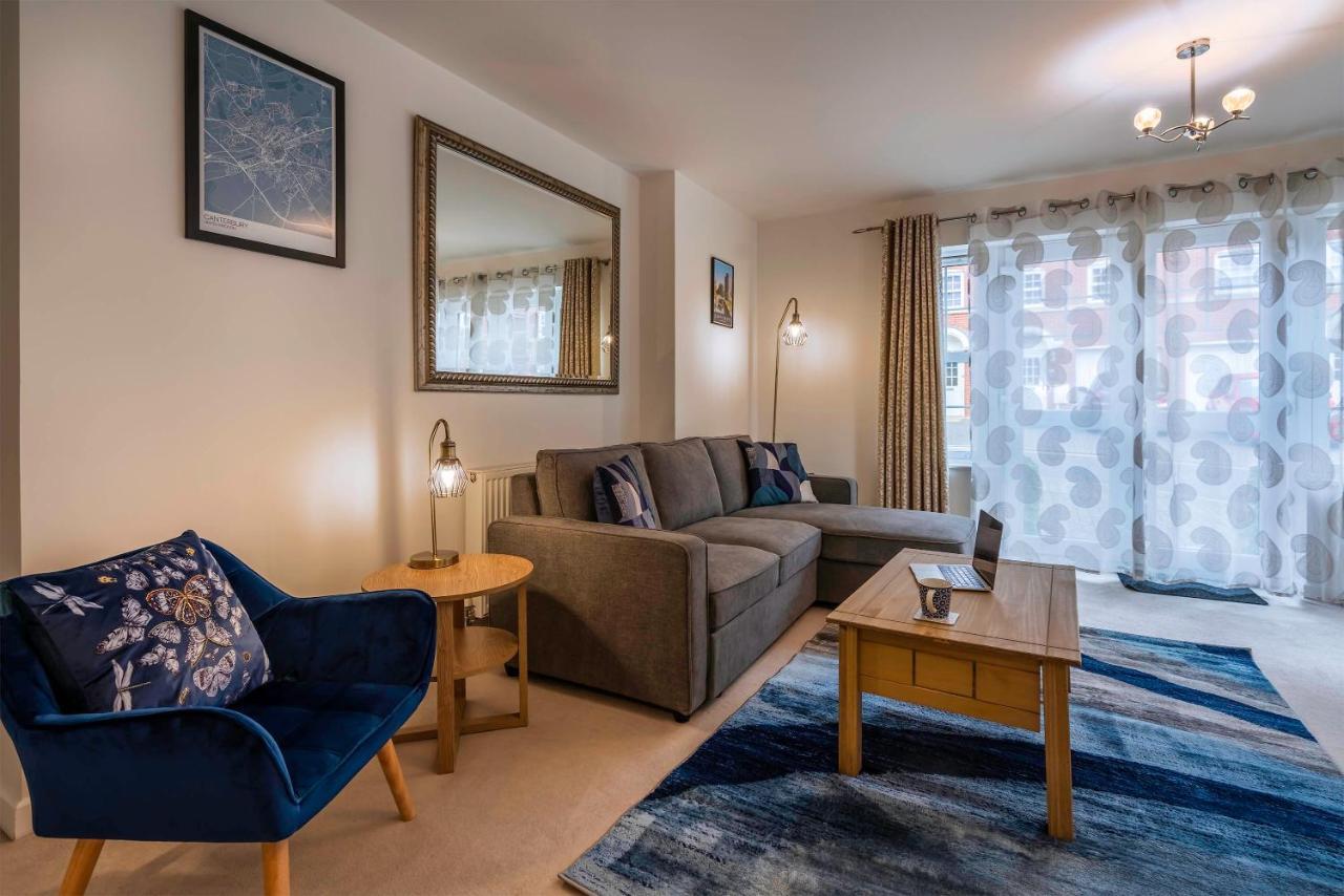 The Augustine - Modern Two Bed Ground Floor Apartment With Parking Canterbury Eksteriør bilde